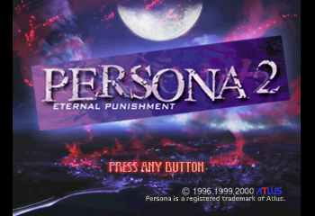 Persona 2: Eternal Punishment Title Screen